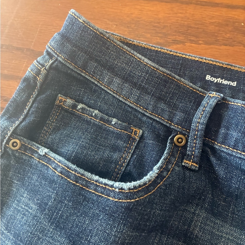Sonoma Women's Boyfriend Denim Jeans Pants Distressed High Rise Straight Plus 18 - Picture 5 of 14